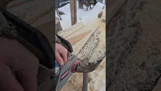 Download lagu Making wooden wedges with a CHAINSAW. #wood #craft #woodworking #diy #homesteading #tools #howto mp3