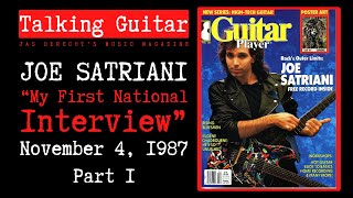 Joe Satriani: &quot;My First National Interview,&quot; 1987 - Part 1