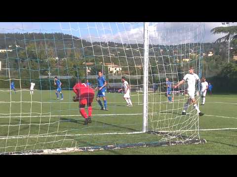 Giacomo Marconi alla Selezione Centro Nord Italia U 15, Coverciano - Tiro, parata