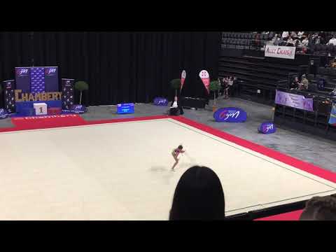 Arina Litinova corde - Nat A 12-13 ans - France Chambéry 2019