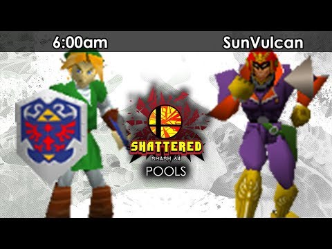 Smash 64: 6:00am (Link) V FN | SunVulcan (Falcon/Luigi) - Shattered 71 Tournament SSB64