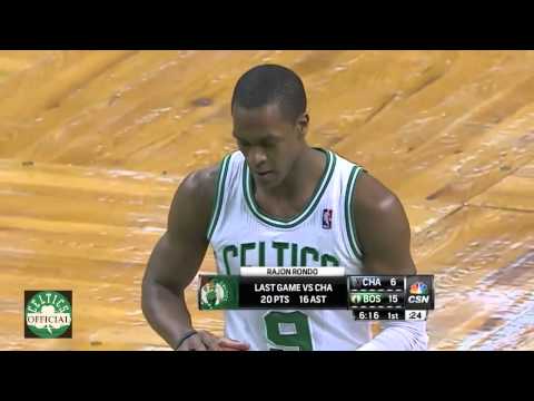 Rajon Rondo Triple-Double - 17 points - Highlights vs Charlotte Bobcats 1/14/2013 - [HD]
