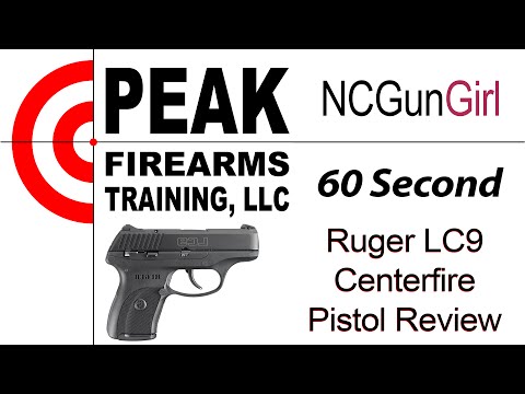 NCGunGirl - 60 Second Ruger LC9 Centerfire Pistol Review