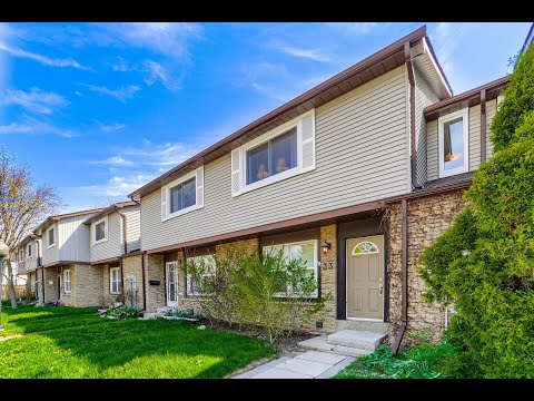"Real Estate Property | Home tour Toronto Canada |  #33 -120 FALCONER DRMississauga, Ontario"