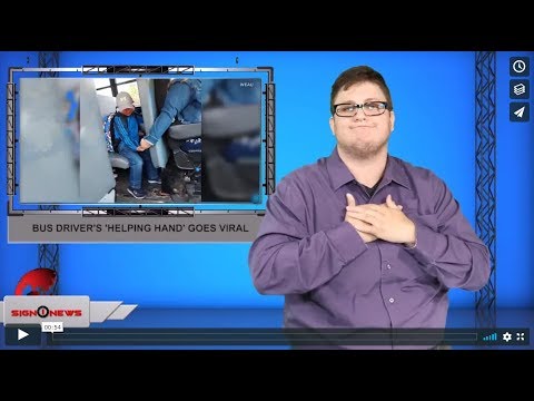 Bus driver's 'helping hand' goes viral (ASL - 9.14.19)