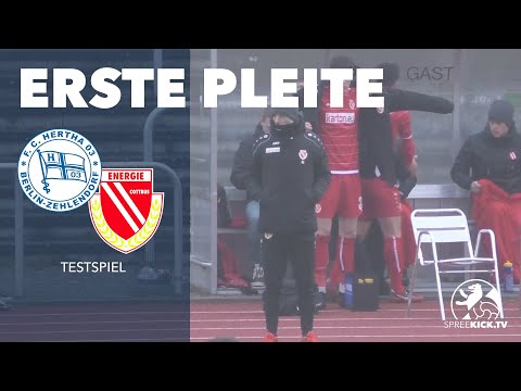 Erster Dämpfer für Energie Cottbus und Abt | Hertha 03 Zehlendorf - Energie Cottbus (Testspiel)
