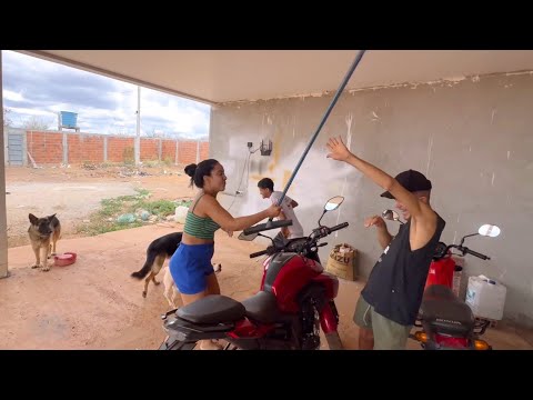 I sold the whole farm so he could have a barbecue - she freaked out.