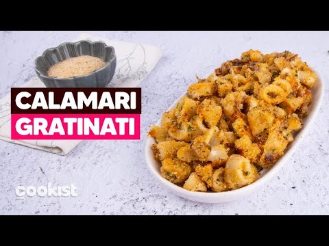 CALAMARI GRATINATI al forno: CROCCANTI e SUPER SAPORITI! 🦑