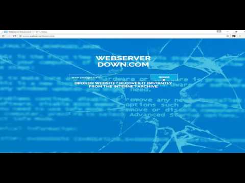 Web Netdisaster Emergency #Website recovery service – WebserverDown.com | Network ...