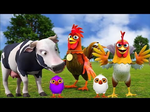 El Pollito pío 3d - el Toro y el Tractor de la Granja Part#098 -el Pollito y el Tractor de la Granja