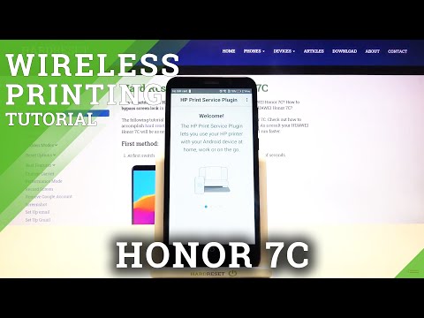 HUAWEI Honor 7C – Manage Printer Setting & Activate Wireless Printing Option