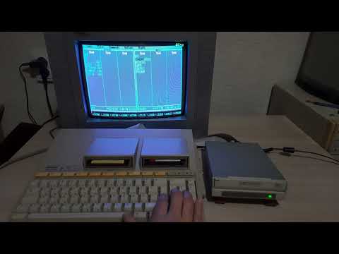 Старт ретро компьютера Olivetti prodest pc1