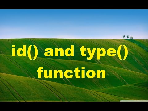 6 Type And Id Function In Python