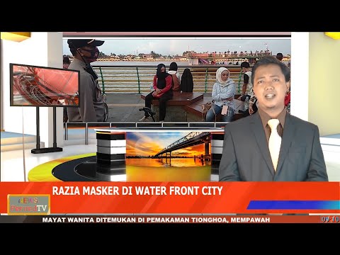 Video of Forum Pelopor Kamtibmas Gelar Razia Masker di Kawasan Waterfront City Pontianak