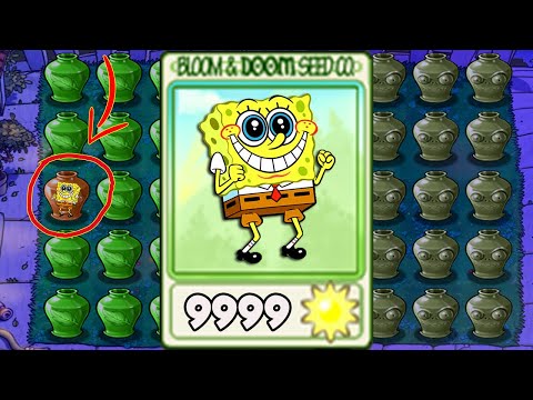 Vasebreaker Endless | 100% REPEATER Spongebob Plant - Plants vs Mod Spongebob
