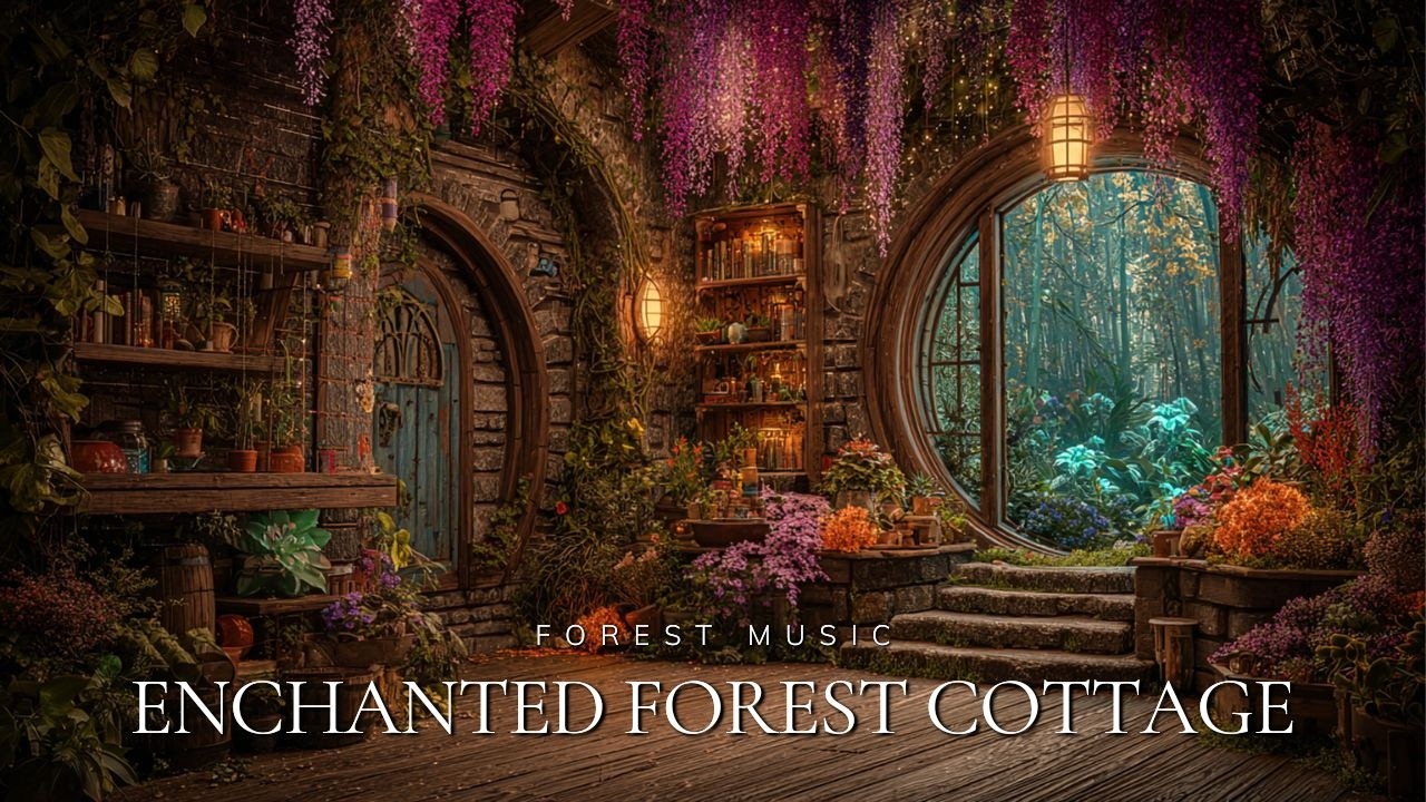 Enchanted Forest Cottage ✨ Cozy Fantasy Ambience for Relaxation, Reading and Peaceful Rest