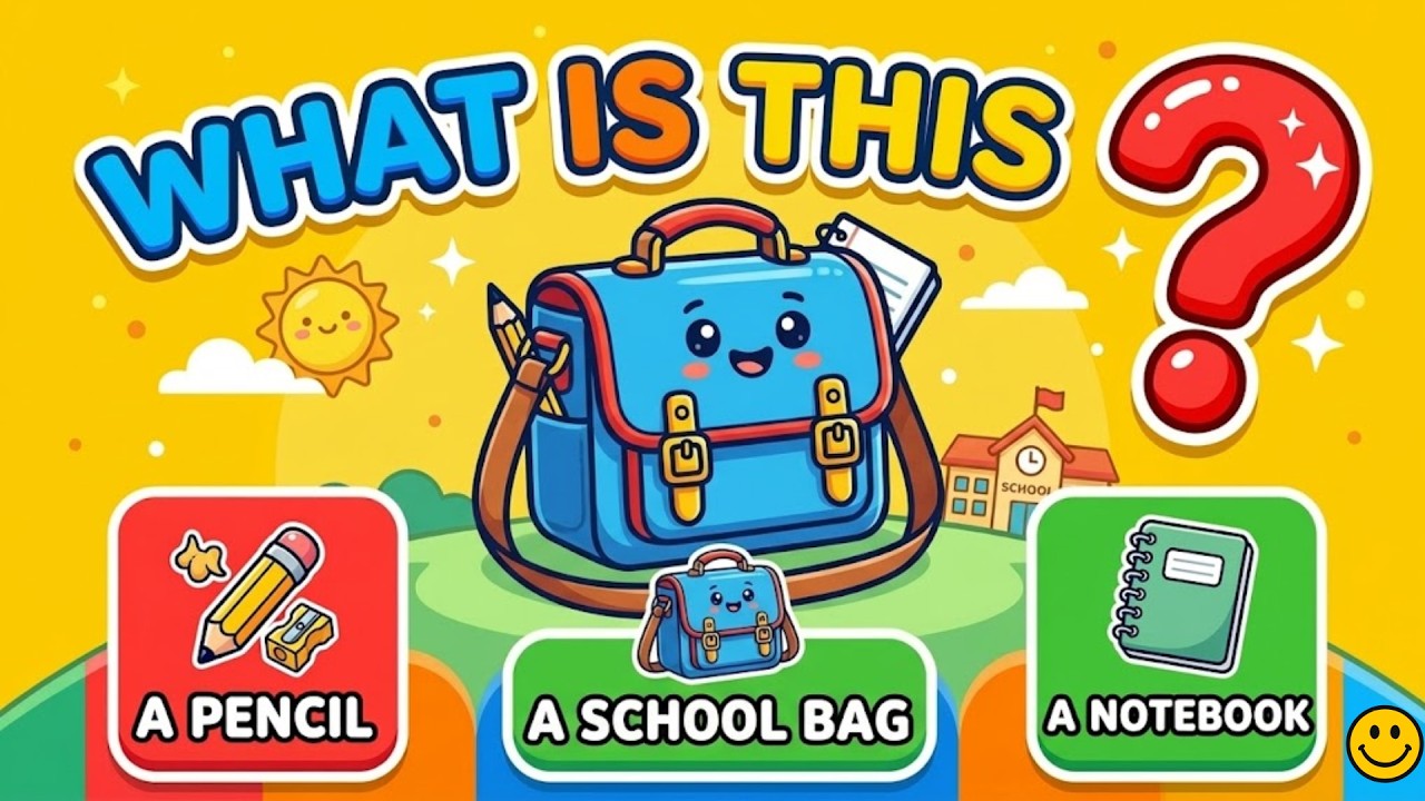 School Objects Quiz for Kids | Can You Guess Them All? | #eurekajunior