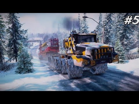 Snow Runner - Full Gameplay Walkthrough Part 5 - Hauling a GIANT Oil Rig Across Impossible Roads!