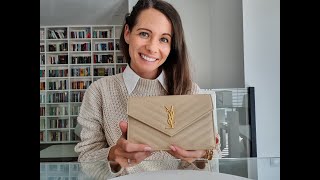 YSL Wallet on chain small | what's in My Bag + Review (german/deutsch)