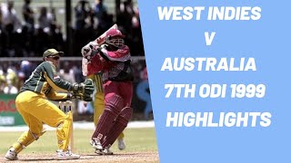 West Indies V Australia  7th ODI 1999  Highlights