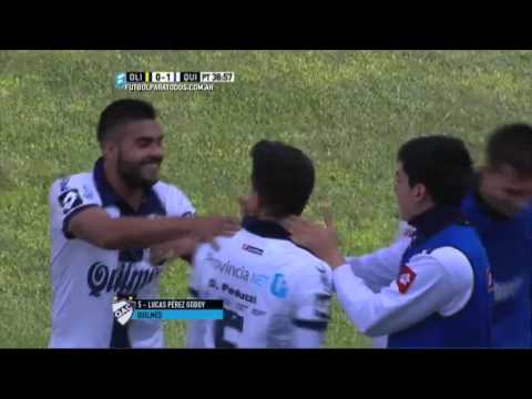 Gol de Pérez Godoy. Olimpo 0 - Quilmes 1. Fecha 21. Primera 2015. FPT