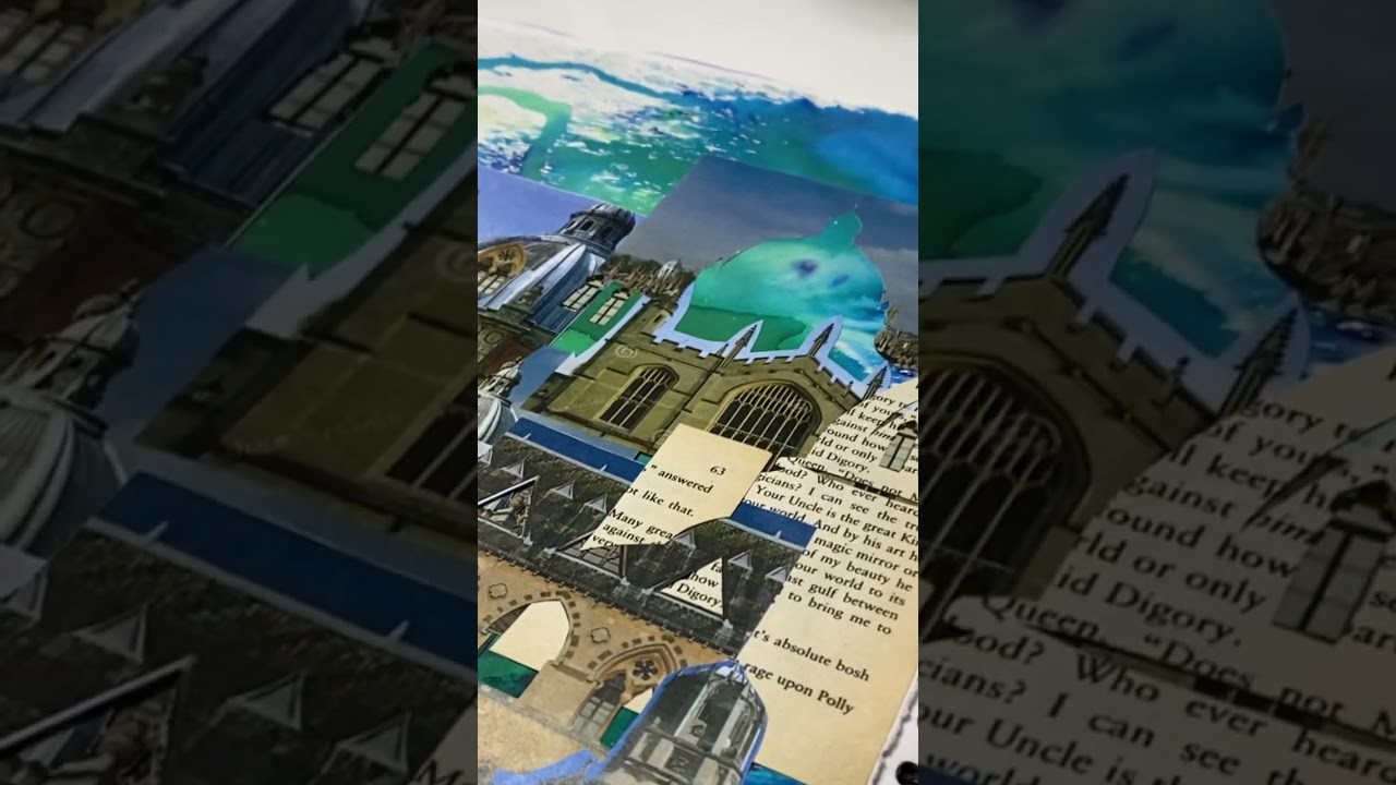 A** GCSE art sketchbook page