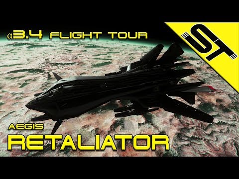 Star Citizen α 3.4 |  Aegis Retaliator | Flight Tour