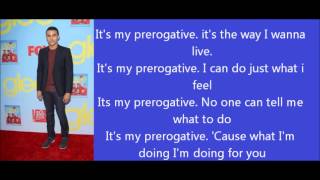 Glee My prerogative lyrics