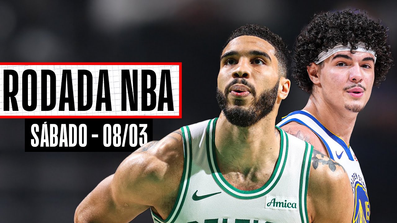 TATUM encerra sequência dos LAKERS; GUI SANTOS tem noite incrível nos WARRIORS - Rodada NBA 08/03