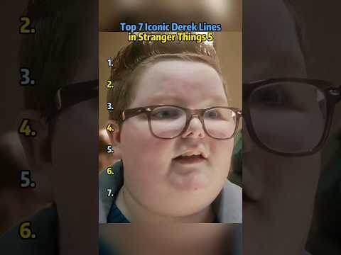 Top 7 Iconic Derek Lines in Stranger Things 5 #viralvideo #strangerthings