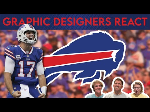 Graphic Designers React to WORST & BEST NFL Logos | Bills, Bengals, Steelers