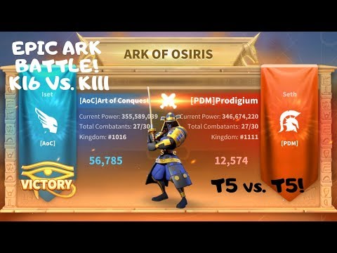 AoC (K16) vs PDM (K111) - Ark of Osiris - Rise of Kingdoms