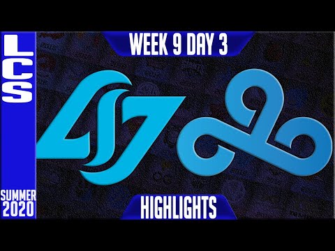 CLG vs C9 Highlights | LCS Summer 2020 W9D3 | Counter Logic Gaming vs Cloud9