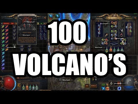 Loot from 100 Volcano Maps
