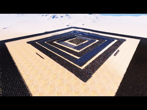 Medieval Army Surrounded by Dark Paladins Ultimate Epic Battle Simulator UEBS