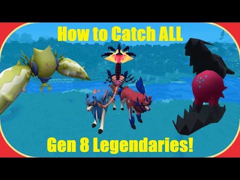 How to Catch Every Gen 8 Legendary in Pixelmon!  (ALL Forms)