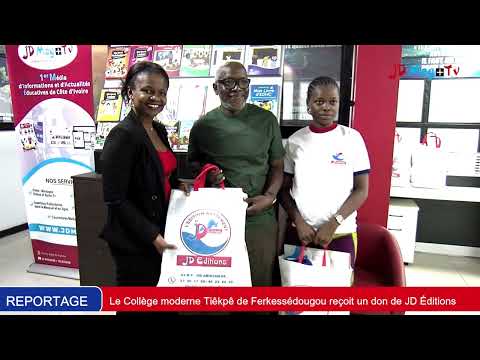 Actions sociales: Le Collège moderne Tiêkpê de Ferkessédougou reçoit un don de JD Éditions