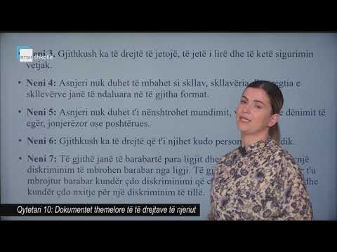 Qytetari 10 - Dokumentet themelore të të drejtave të njeriut