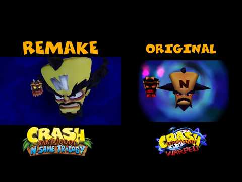 Crash Bandicoot Time Twister Messages comparison