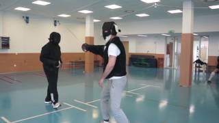 Step lunge flank counter parry riposte