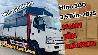 Hino 300 2025 Mui Bạt Nhôm | Giá xe tải Hino 300 2025 | Thông số Hino 300 2025 Mui Bạt Nhôm