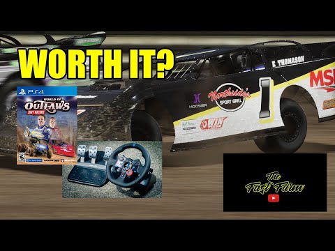 A Dirt Track Racer REVIEWS the NEW World of Outlaws Game & G29 Steering Wheel! | Fast Farm
