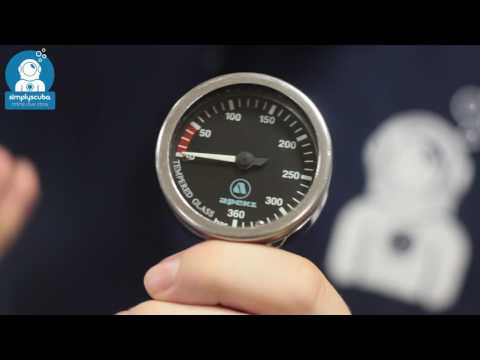 Apeks Black Tech Gauge SPG - www.simplyscuba.com