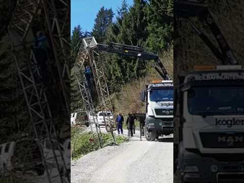 Abriss der Finkenberger Almbahnen..
