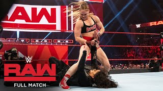 FULL MATCH - Ronda Rousey &amp; Sasha Banks vs. Nia Jax &amp; Tamina: Raw, Jan. 14, 2019