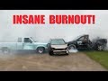 INSANE 2 CAR BURNOUT!