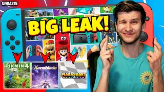 Nintendo Switch BIG LEAK Hits, HUGE Games &amp; More! + Nintendo RELEASES OLED Again!