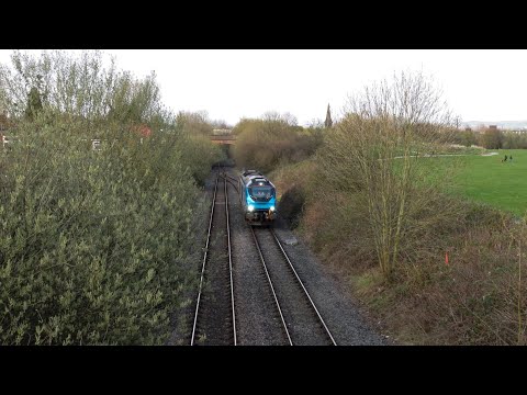 DRS Class 68 No. 68020 on 0Z69 York Parcel Sidings - Crewe Gresty Bridge on 1.4.19 - HD