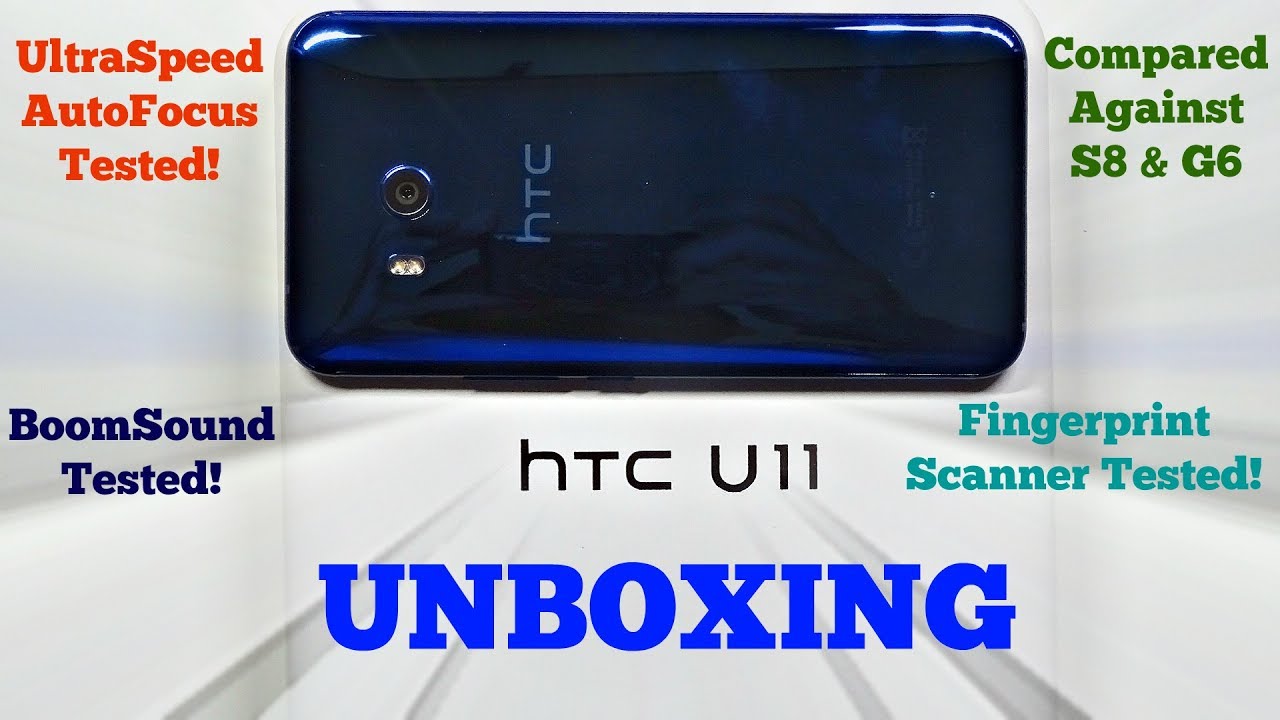 HTC U11- UK Unboxing (Sapphire Blue)