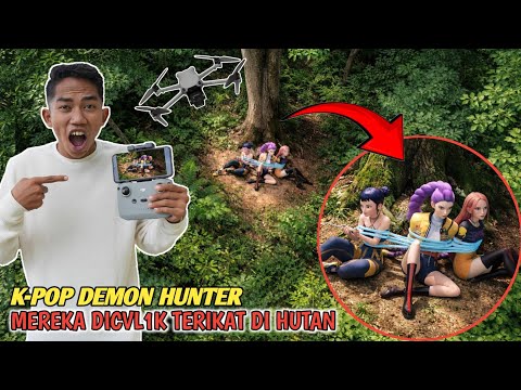 DRONE ARIK MENEMUKAN RUMI K POP DEMON HUNTER TERIKAT DIHUTAN, MEREKA DICUL1K??😱 | Mikael TubeHD
